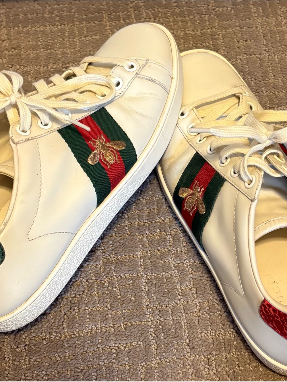 Gucci Ace Bee Embroidered Sneakers